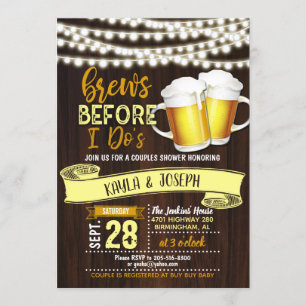 ブルーズ·オブ·アイ·ドーズ·カップル·シャワー招待状 招待状