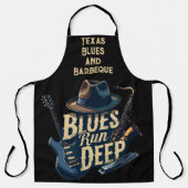 ブルーズ ミュージック レトロ エステティック ヴィンテージ ジャズ エプロン (正面)