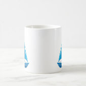 ブルーセイルボート コーヒーマグカップ (中央)
