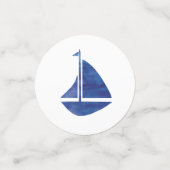 ブルーセイロ航海のー絵画トのパーティー紙吹雪 コンフェッティ (スモール正面)