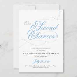 ブルーセカンドチャンス結婚の延期 招待状
