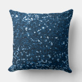 ブルーセクフェイクイングリッター装飾用クッション クッション (正面)