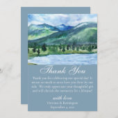 ブルーセフランスのーレネウォーターカラーレイク2 サンキューカード (正面/裏面)