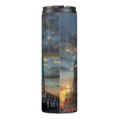 ブルーセミトラックサンセットスクロール タンブラー (裏面)