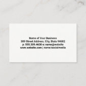 ブルーセミトラック |金属鋼 |物流 名刺 (裏面)