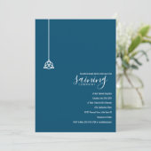 ブルーセモダンルトクイトラベビーセーニング式 招待状 (スタンド正面)