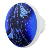 ブルーセラミックスノランニングブホースの星の夜 セラミックノブ (右)