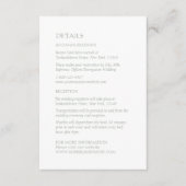 ブルーセルティックアイリッシュスワンラブノット結婚ズ詳細 エンクロージャーカード (正面)