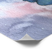 ブルーセレスティファンタジーフェアリーアートポスタープリント ポスター (角)