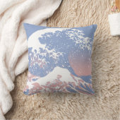 ブルーセレニティアンドバラクォーツ素晴らしウェーブ クッション (ブランケット)