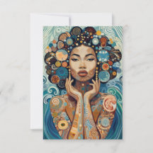 "ブルーセレニティフラットサンキューカード