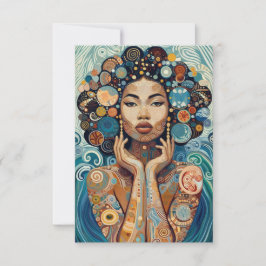 "ブルーセレニティフラットサンキューカード サンキューカード