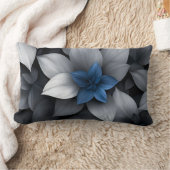 ブルーセレニティ花びら ランバークッション (ブランケット)