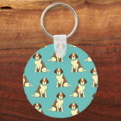 ブルーセントバーナード愛好家 キーホルダー (裏面)