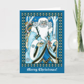 ブルーセントビクトリアンニコラスのクリスマス シーズンカード (正面)