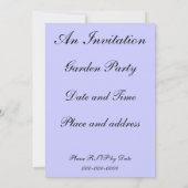 ブルーセージフラワーズカスタム招待状 招待状 (裏面)