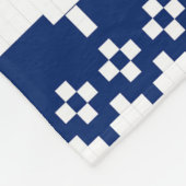 ブルーセーターツリーニットプリント毛布 フリースブランケット (角)