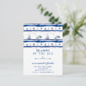 ブルーセーリングボート航行案内はがき ポストカード (スタンド正面)