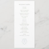 ブルーセ淡い色のルティックアイリッシュスワンラブノット結婚ズ プログラム (裏面)