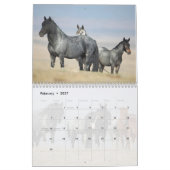 ブルーゼウス：赤い砂漠暦のハート カレンダー (2月 2027)