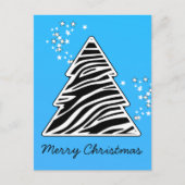 ブルーゼブラクリスマスツリー シーズンポストカード (正面)