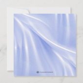 ブルーゼブラベビーシャワー招待状 招待状 (裏面)