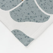 ブルーゼラニウム花ロマンチックなパターン。 フリースブランケット (角)