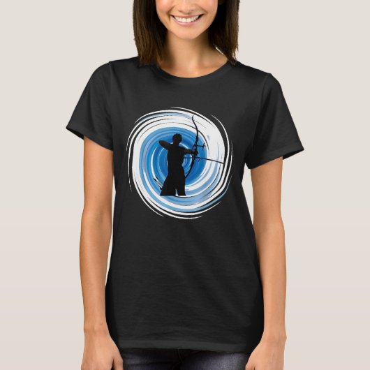 ブルーゼンアーチェリーのメンズまたは女性 Tシャツ (正面)