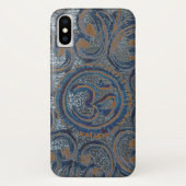 ブルーゼン瞑想ヨガオームアウムマントラアジュナ Case-Mate iPhoneケース (裏面)