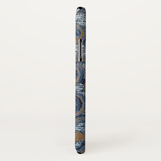 ブルーゼン瞑想ヨガオームアウムマントラアジュナ Case-Mate iPhoneケース (裏面/右)