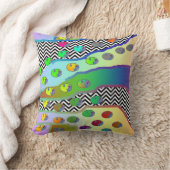 ブルーソファの小さな花 クッション (ブランケット)