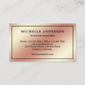 ブルーソファ家具店インテリアデザイナー 名刺 (裏面)