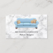 ブルーソファ家具店インテリアデザイナー 名刺 (正面)