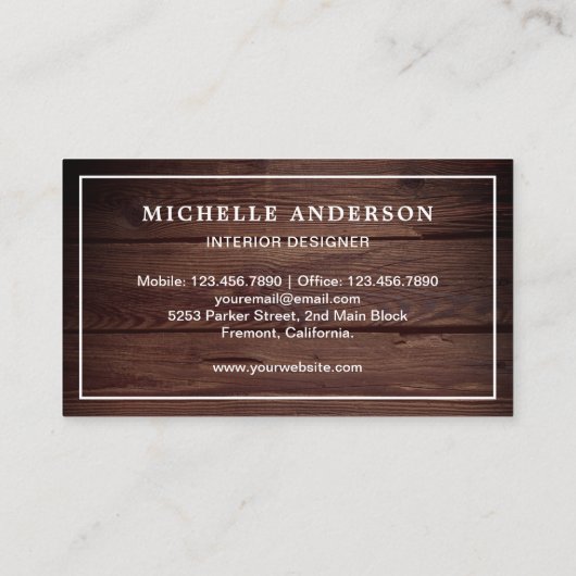 ブルーソファ家具店インテリアデザイナー 名刺 (裏面)