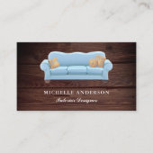 ブルーソファ家具店インテリアデザイナー 名刺 (正面)
