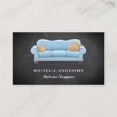 ブルーソファ家具店インテリアデザイナー 名刺 (正面)