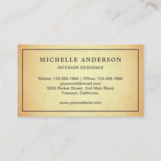 ブルーソファ家具店インテリアデザイナ 名刺 (裏面)