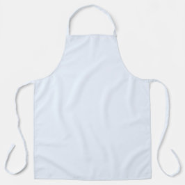 ブルーソフトホワイトパステル無地のカラー エプロン
