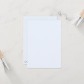 ブルーソフトホワイトパステル無地のカラー カード (正面/裏面インサイチュ)