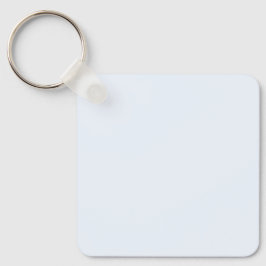 ブルーソフトホワイトパステル無地のカラー キーホルダー