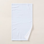 ブルーソフトホワイトパステル無地のカラー バスタオルセット (ハンドタオル)