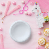 ブルーソフトホワイトパステル無地のカラー ペーパーボウル (パーティー)