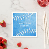 ブルーソフトボーカスタムル誕生日パーティー スタンダードカクテルナプキン (インサイチュ)