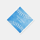 ブルーソフトボーカスタムル誕生日パーティー スタンダードカクテルナプキン (角)