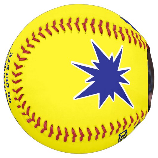 ブルーソフトボール，ソフト素晴らしボールチームの贈り物 ソフトボール (正面左)