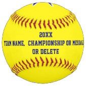 ブルーソフトボール,ソフト素晴らしボールチームの贈り物 ソフトボール (裏面)