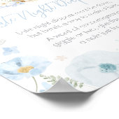 ブルーソメイバニーうさぎ深夜おむつ ポスター (角)