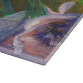 ブルーソリロキーガラス切削板 カッティングボード (角)