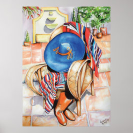 ブルーソンブレロ ポスター