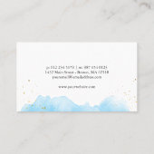 ブルーソーシャルメディア写真コラージュ写真家 名刺 (裏面)